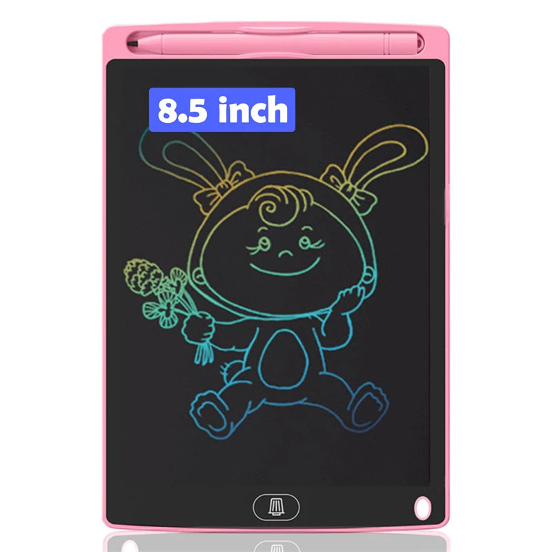 LCD Writing Tablet, Electronic Doodle Pad, 8.5 Inch Colorful Drawing Board for Kids, Eye Protection, Toys for children - Pink