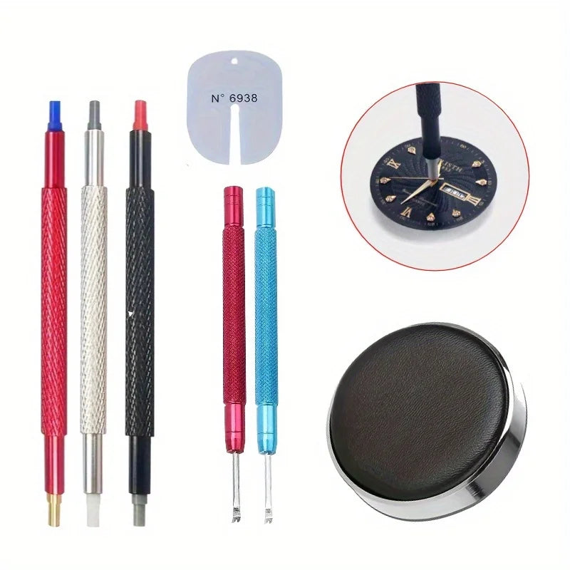 Watch Jewelry Movement Casing Cushion Pad Leather Protecting Holder Professional Watch Repair Tool Accessory for Watchmaker -