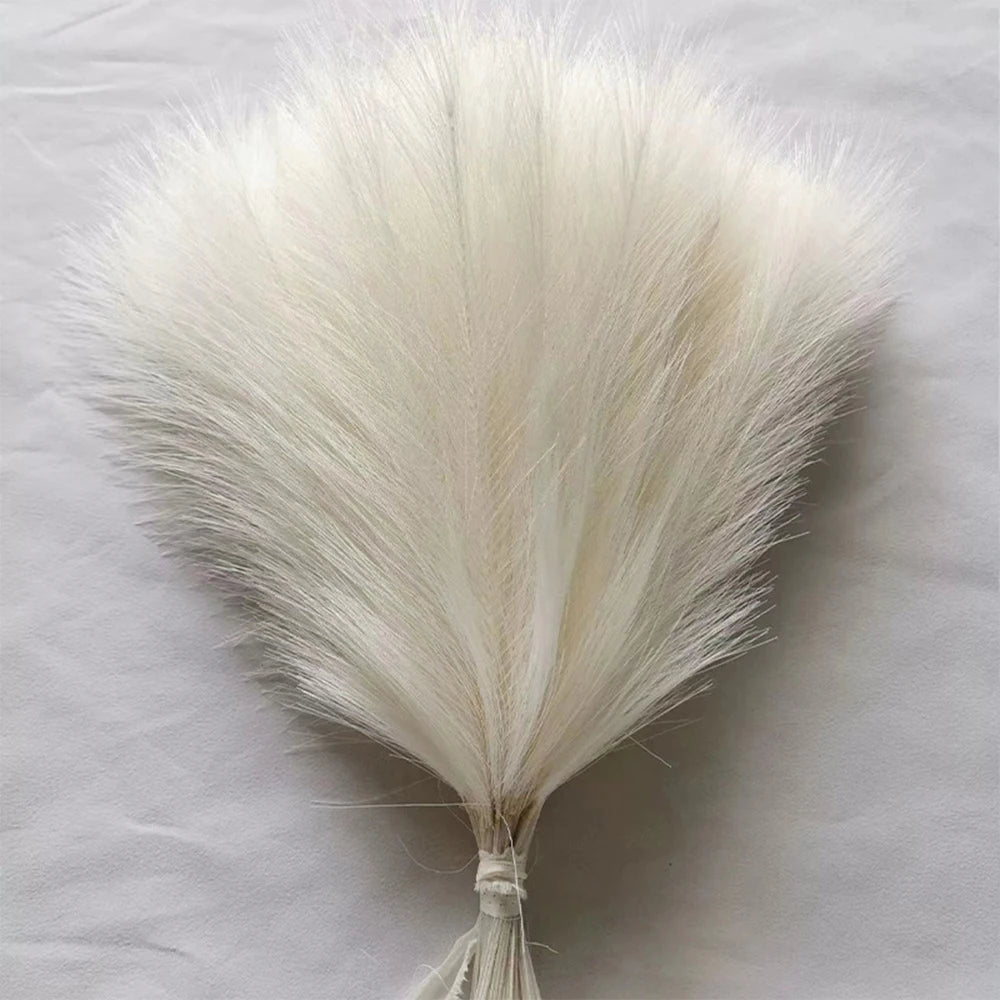5/10/20PCS Fluffy Pampas Grass Boho Decor Artificial Flower Fake Plant Reed Simulated Party Wedding Home Decoration 42CM - YZ
