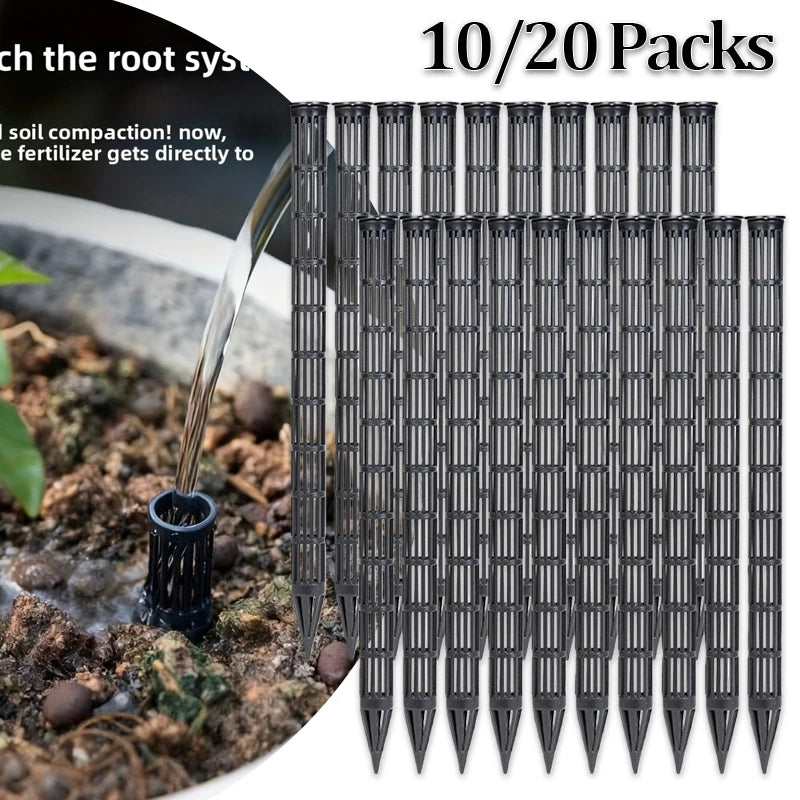 10/20Pcs Plant Aeration Tubes for Pots -Root Rot Prevention,Prevent Overwatering for Healthy Roots,Wet-dry Cycle.gardening To