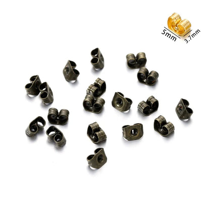 200-2000pcs Soft Silicone Rubber Earring Back Stoppers for Stud Earrings DIY Earring Findings Accessories Bullet Tube Ear Plu