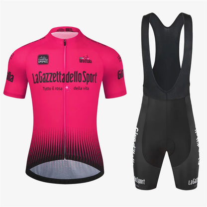 Tour Of Italy Bicycle Clothes Cycling Jersey Set Summer Road Bike Short Sleeve Cycling Clothing Men Mtb Jersey Set Sport Wear