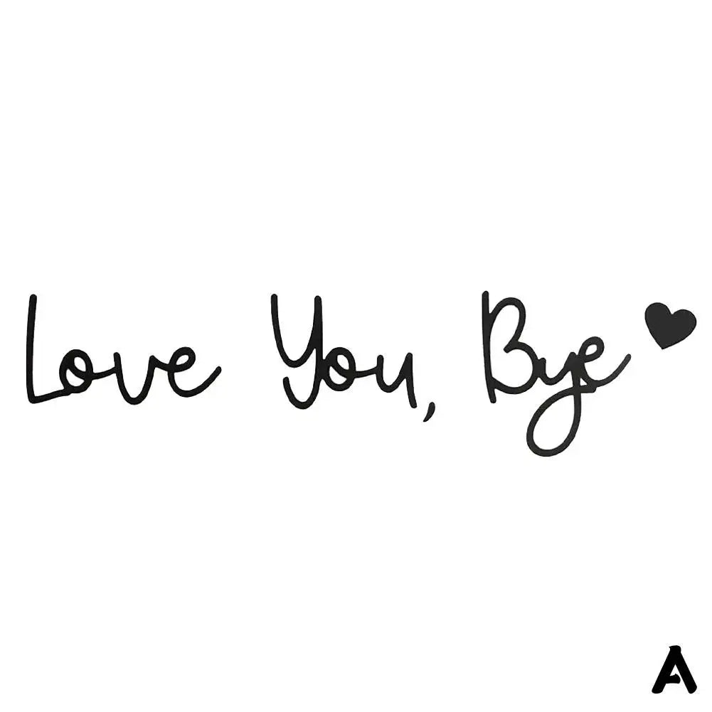 Wooden Letters Wall Decor Love You Bye Sign Wall Decor - A