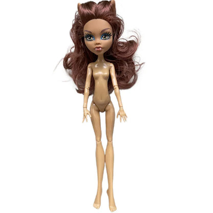 Multi-Joints Movable Doll Body Toy 23cm Doll Toy To Fit Many Heads White Green Brown Purple Monstering High Doll Body Cat hea