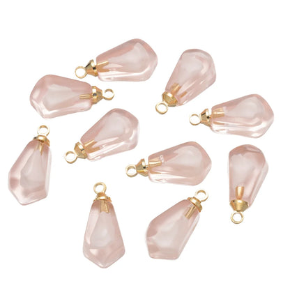 10pcs Red Pink Pomegranate Seed Resin Charm Pendants for DIY Necklace Earrings Bracelet Jewelry Making - Pink