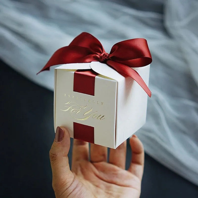 New Wedding Favors Gift Box Souvenirs Gift Box With Ribbon Candy Boxes For Christening Baby Shower Birthday Event Party Suppl