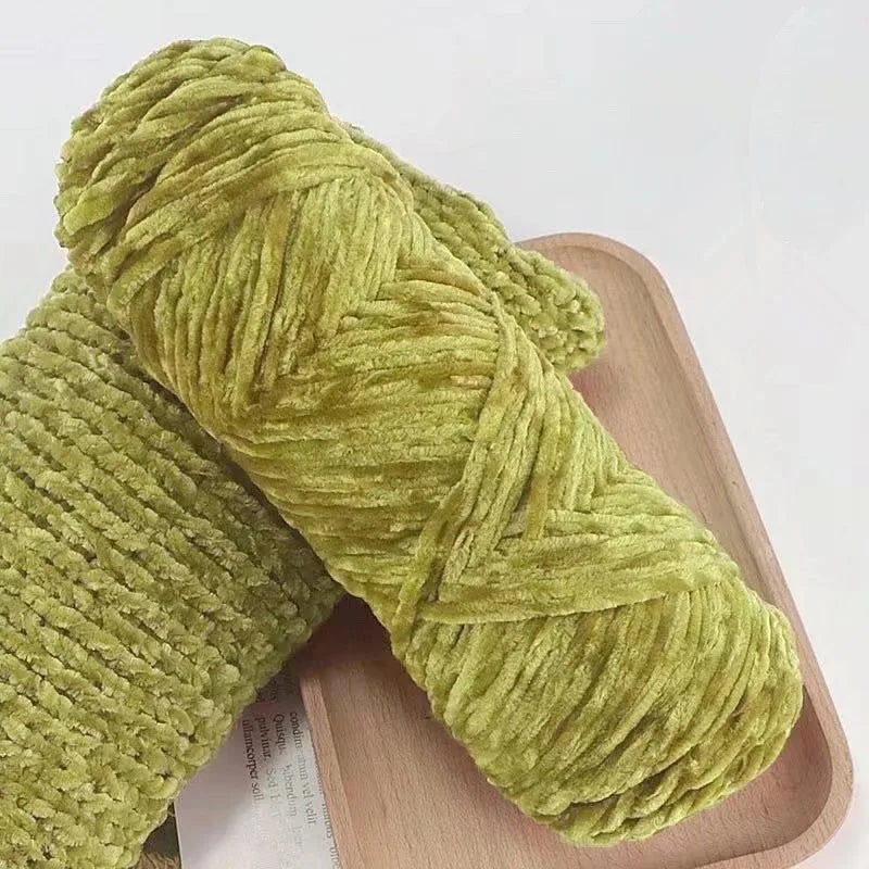 DIY 100% Polyester Velvet Yarn Amigurumi Accessories Dolphin Baby Plush Yarn Soft Chenille Yarn for Knitting 1 Skein 100g 130