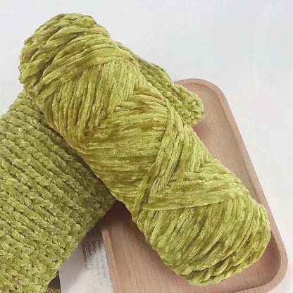 DIY 100% Polyester Velvet Yarn Amigurumi Accessories Dolphin Baby Plush Yarn Soft Chenille Yarn for Knitting 1 Skein 100g 130
