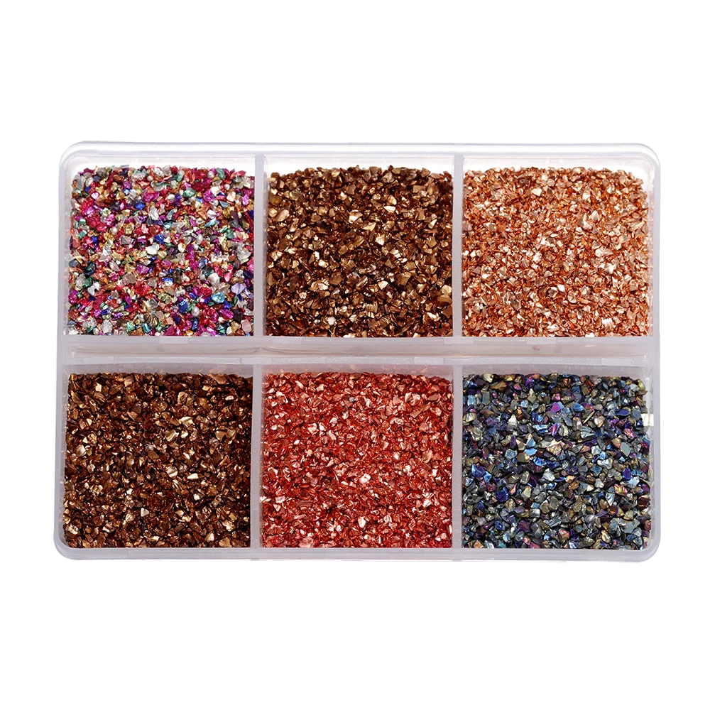 30g/Box Crushed Glass Stones Resin Filling Irregular Broken Stone for DIY Epoxy Resin Mold Crafts Nail Art Decoration Materia
