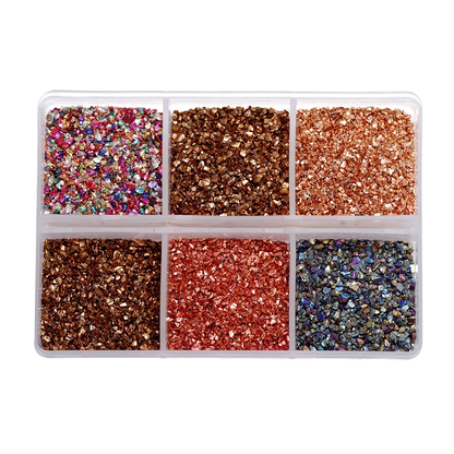 30g/Box Crushed Glass Stones Resin Filling Irregular Broken Stone for DIY Epoxy Resin Mold Crafts Nail Art Decoration Materia