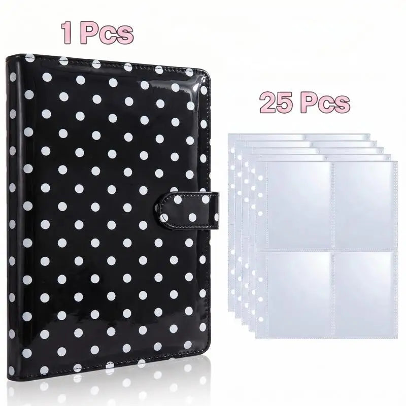 25pcs Page(4 Grids) Photo Card A5-Binder Kpop Photo Albums Idol Cards Loose-leaf Collect Book Binder Binder Photocard Holder 