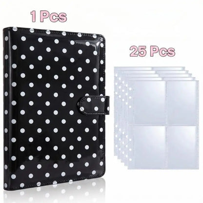 25pcs Page(4 Grids) Photo Card A5-Binder Kpop Photo Albums Idol Cards Loose-leaf Collect Book Binder Binder Photocard Holder 