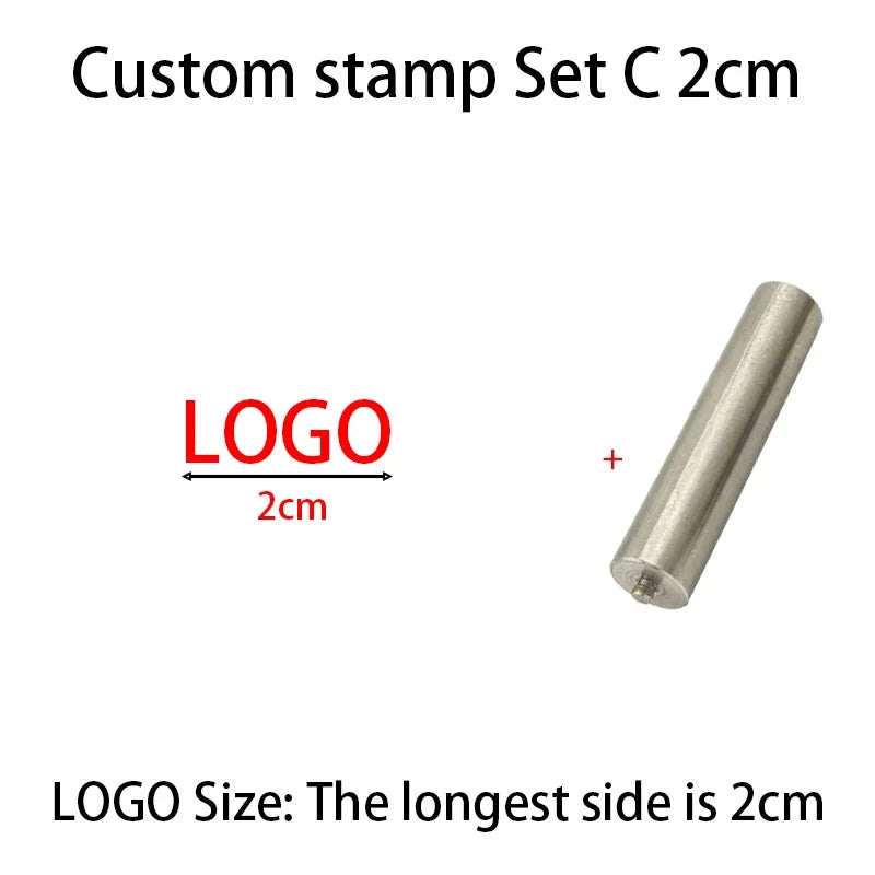 M8 Logo Customized Iron Branding Stamp Personalized Customization Wooden Soldering Iron Seal Customized Leather Stamping Seal