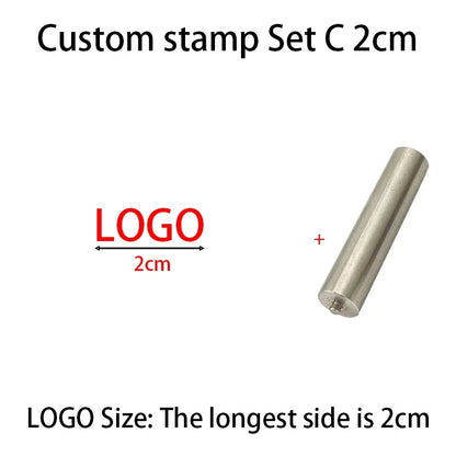 M8 Logo Customized Iron Branding Stamp Personalized Customization Wooden Soldering Iron Seal Customized Leather Stamping Seal