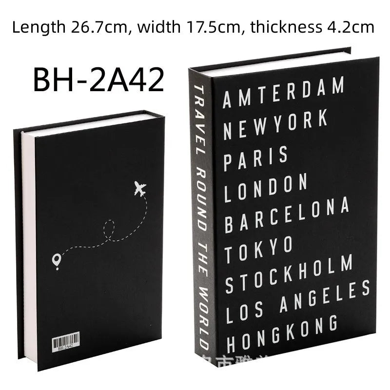 Home Decor Ornaments Living Room Study Soft Prop Book Box Luxury Coffee Table Books Modern Fake Books for Decoration - BH2A42