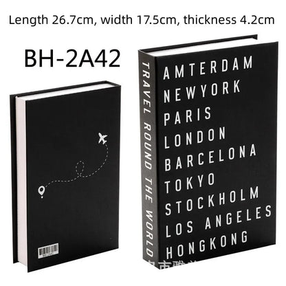 Home Decor Ornaments Living Room Study Soft Prop Book Box Luxury Coffee Table Books Modern Fake Books for Decoration - BH2A42