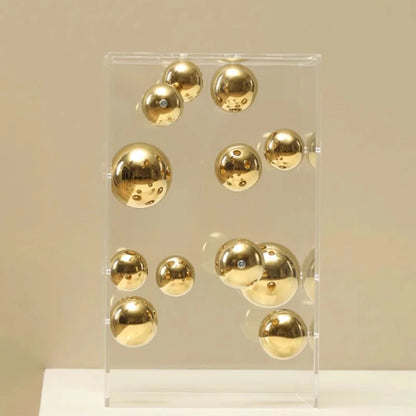 Creative Square Acrylic Cover Sphere Decoration Living Room Porch Cabinet Crafts Ornament Modern Clear Acrylic Square Home De