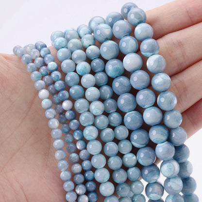 Natural Freshwater Shell Pearls Beads Round Loose Spacer Beads for Jewelry Making DIY Bracelet Necklace Accessories 4 6 8 10m