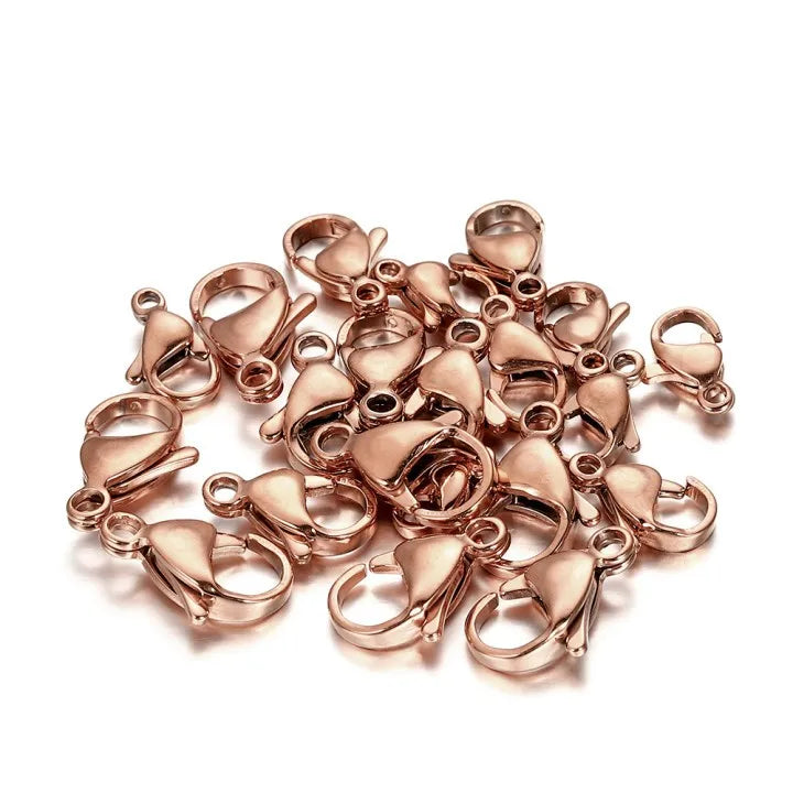 10/20/30Pcs Stainless Steel Gold Plated Lobster Clasp Claw Clasps For Bracelet Necklace Chain Diy Jewelry Making Supplies