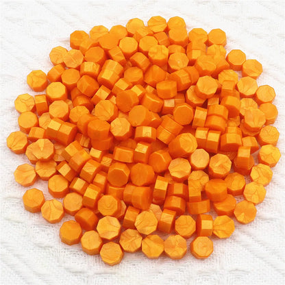 100pcs/bag Octagon Sealing Wax Beads For Seal Stamp, Handmake Embellishment Of Card Envelope, Fire Lacquer Sealing Wax