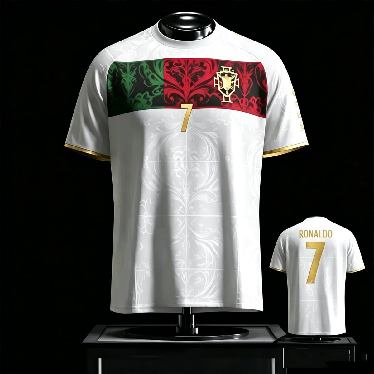 Ronaldo Portugal Jersey Football Top Men T Shirt Women Tee Boys Top Children Parent Child Quick Dry Short Sleeves Kids Tshirt