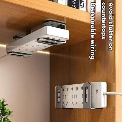 2pcs Home Router Storage Box Wall Artifact Set-top Box Wall-mounted Fixture Support Bracket Wifi Placement Rack For Living Ro