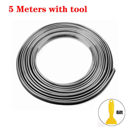 Car Moulding Decoration Flexible Strips1/3/5M Interior Auto Mouldings Car Cover Trim Dashboard Door Edgein Car-styling Univer