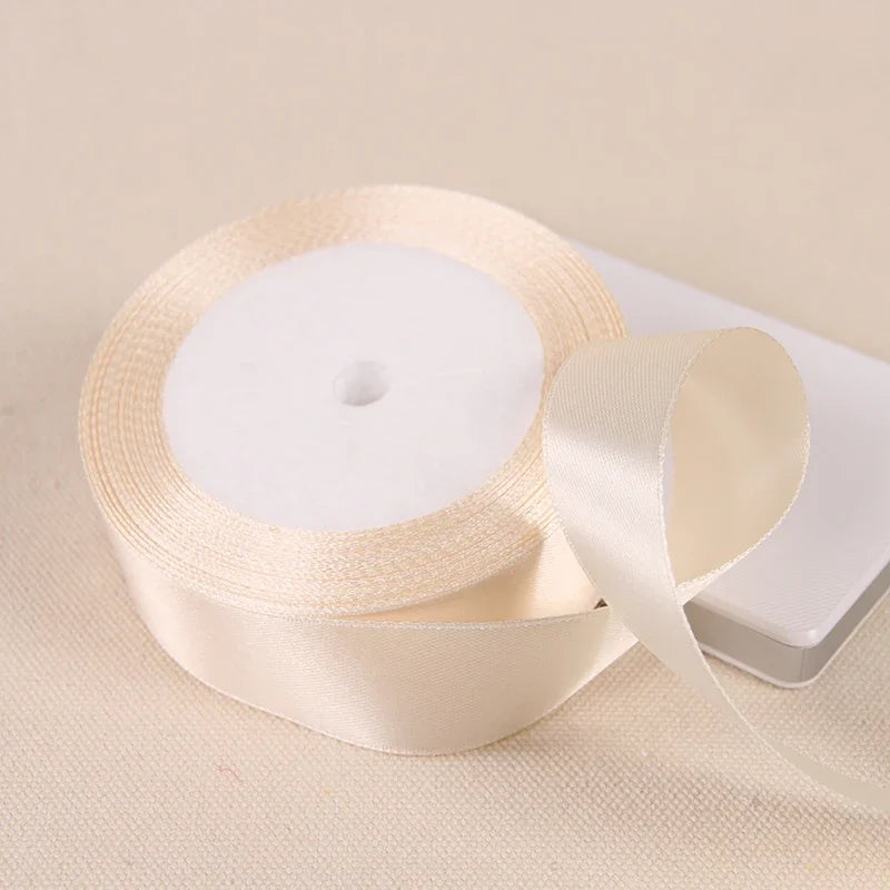 6/10/15/20/25/40/50mm Satin Ribbons DIY Artificial Crafts Wedding Party Supplies Handicraft Sewing Accessories Material 22met