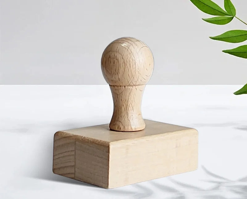 Custom Wooden Stamp Seal Personalized Logo Wedding Party Packaging Stamp Company Address&Name Self Inking Rubber Stamp Artwor