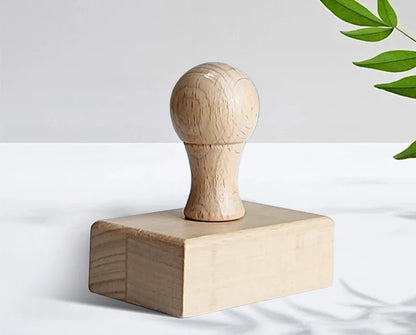 Custom Wooden Stamp Seal Personalized Logo Wedding Party Packaging Stamp Company Address&Name Self Inking Rubber Stamp Artwor