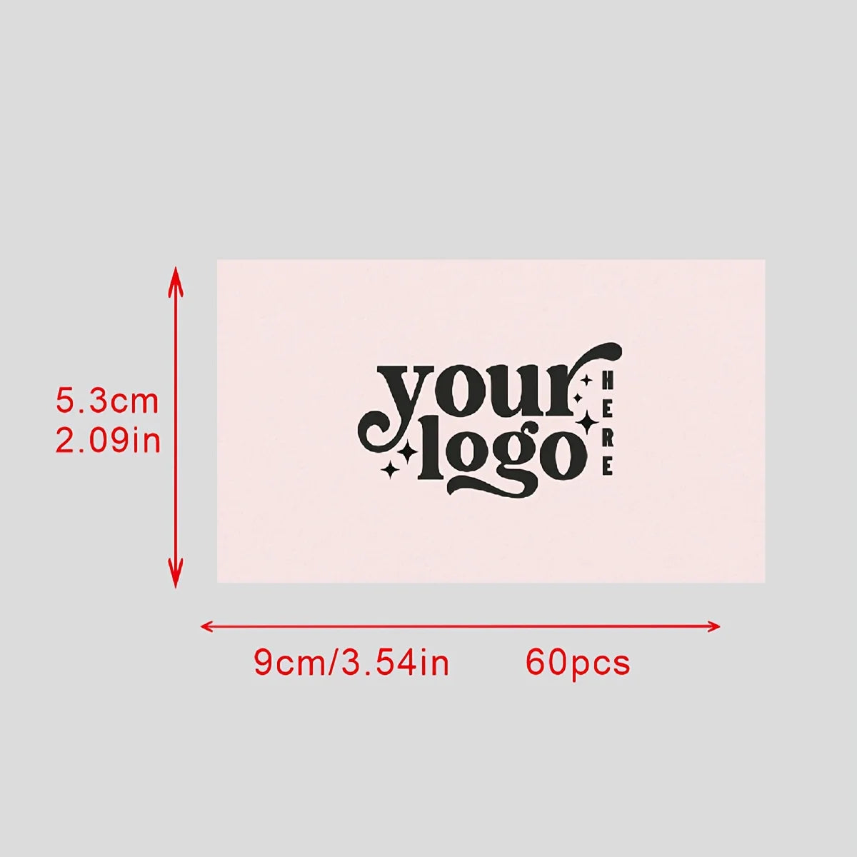 Sixty Customizable Business Cards —— Personalized Small Cards Used for Expressing Thanks, and Cards with Customized Brand Log