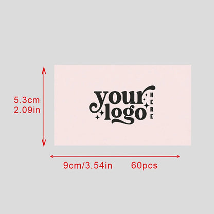 Sixty Customizable Business Cards —— Personalized Small Cards Used for Expressing Thanks, and Cards with Customized Brand Log