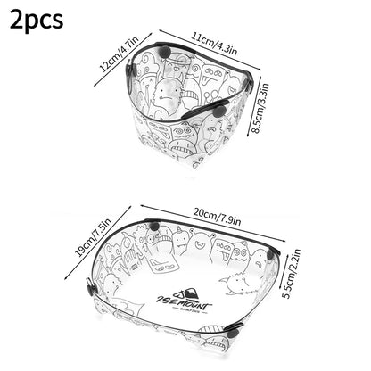 Outdoor Camping Folding Lightweight Tableware Camping Supplies Portable Foldable Bowl Plate Cup Filter Folding Tableware посу