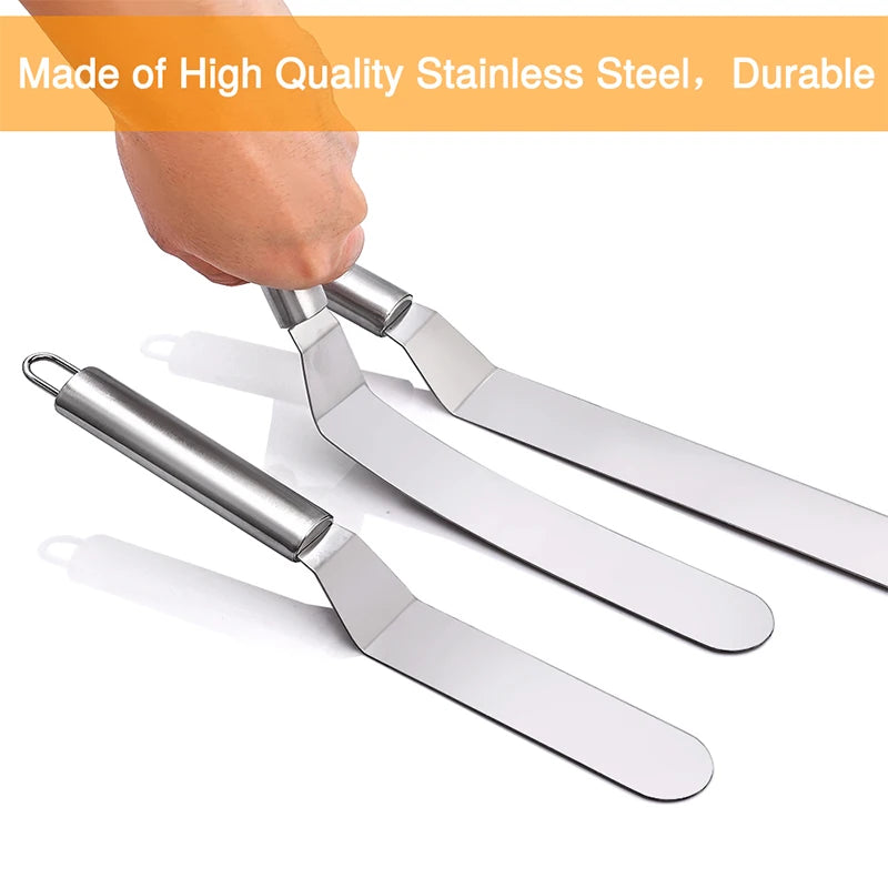 Stainless Steel Baking & Pastry Tools Portable Cream Spatula Cake Butter Kitchen Pastry Cake Decoration Tools Kitchen Gadgets