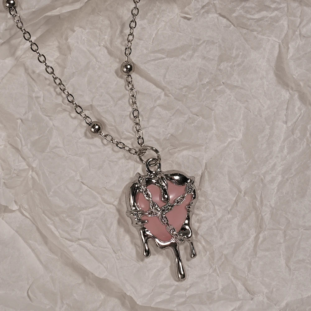 Y2K Sweet Cool Girl Personalized Creative Cross Love Pendant Necklace, Suitable for Daily Wearing - Style 4
