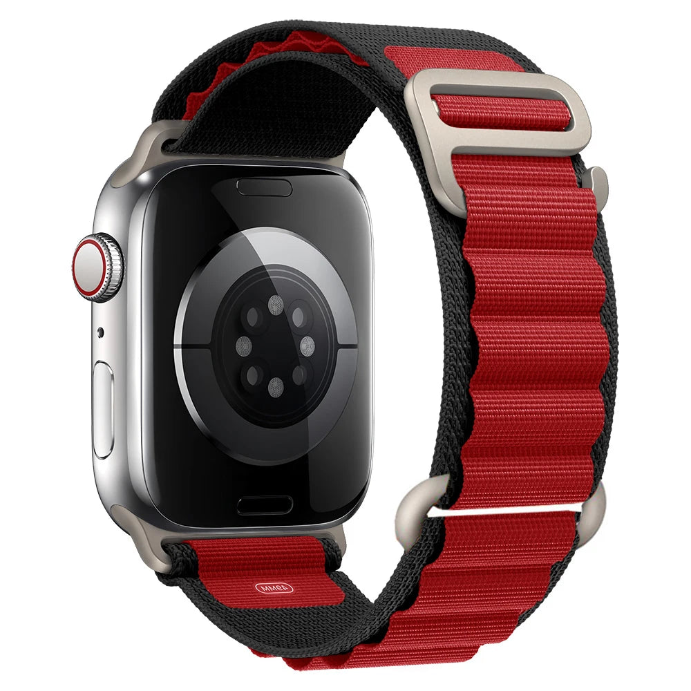 for Apple watch Straps 45mm 46mm 49mm 42mm iwatch Band 44mm 40mm Nylon Alpine bracelet correa Series 10 9 8 7 6 11 SE Ultra 2