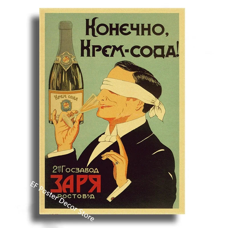 Vintage Stalin USSR CCCP Poster Poster Aesthetic Prints and Posters Wall Art Retro Painting Home Room Cafe Club Dorm Wall Dec