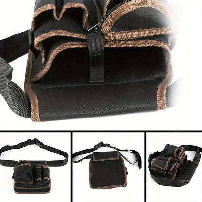 Multifunctional Tool Storage Bag Pouch Belt Hardware Electrician Toolkit Drill Waist Bag Wrench Screwdriver Tool Bags Organiz