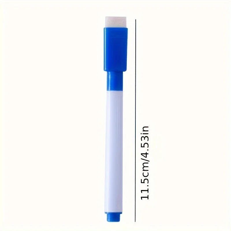 8-Color Dry Erase Whiteboard Markers with Magnetic Eraser, Suitable for Office Whiteboards, Calendars,Creative Holiday Gifts