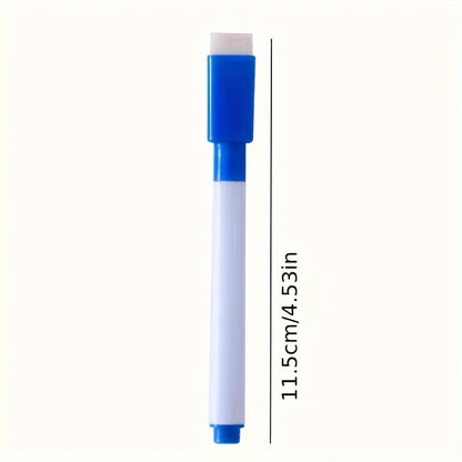 8-Color Dry Erase Whiteboard Markers with Magnetic Eraser, Suitable for Office Whiteboards, Calendars,Creative Holiday Gifts