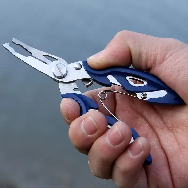 Multifunction Fishing Pliers Tools Accessories for Goods Winter Tackle Pliers Vise Knitting Flies Scissors Braid Set Fish Ton