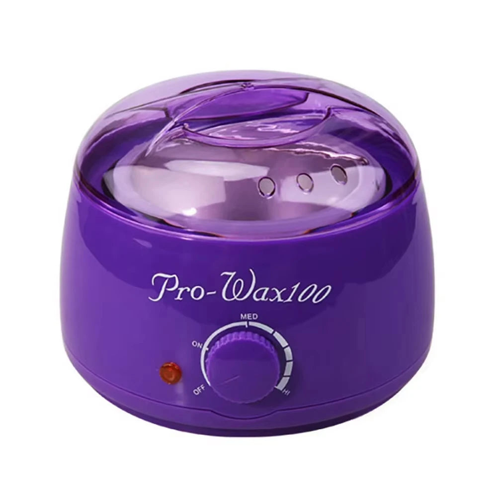 Professional Wax Warmer Heater for Depilatory Epilator Paraffin Wax Bean Bead Heating Machine Hair Removal Tool - Purple EU P