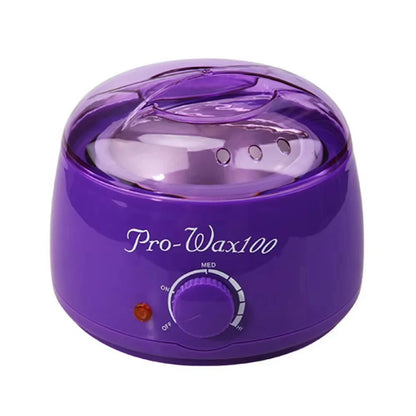Professional Wax Warmer Heater for Depilatory Epilator Paraffin Wax Bean Bead Heating Machine Hair Removal Tool - Purple EU P