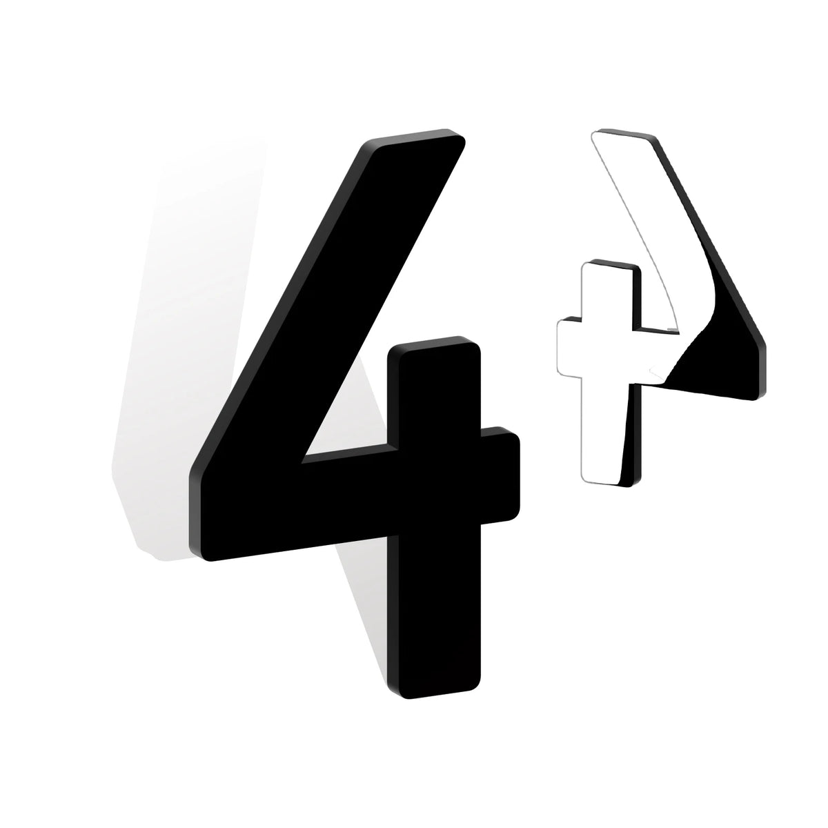 Self Adhesive House Numbers 3-12in 5mm Solid Acrylic Letters Modern Address Sign for Door Mailbox Office Hotel Apartment Deco