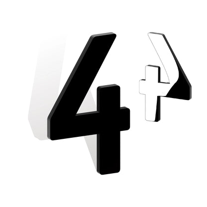 Self Adhesive House Numbers 3-12in 5mm Solid Acrylic Letters Modern Address Sign for Door Mailbox Office Hotel Apartment Deco