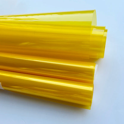Yellow Auto Car Light Headlight Taillight Tint Vinyl Film Sticker Easy Stick Motorcycle Waterproof Film Diy Whole Car Decorat