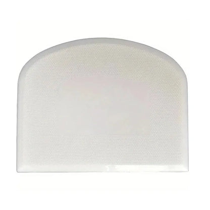 1pc Plastic Cake Cream Spatula, Dough Knife, Butter Scraper With Plain Smooth Edge, Baking Tools - White