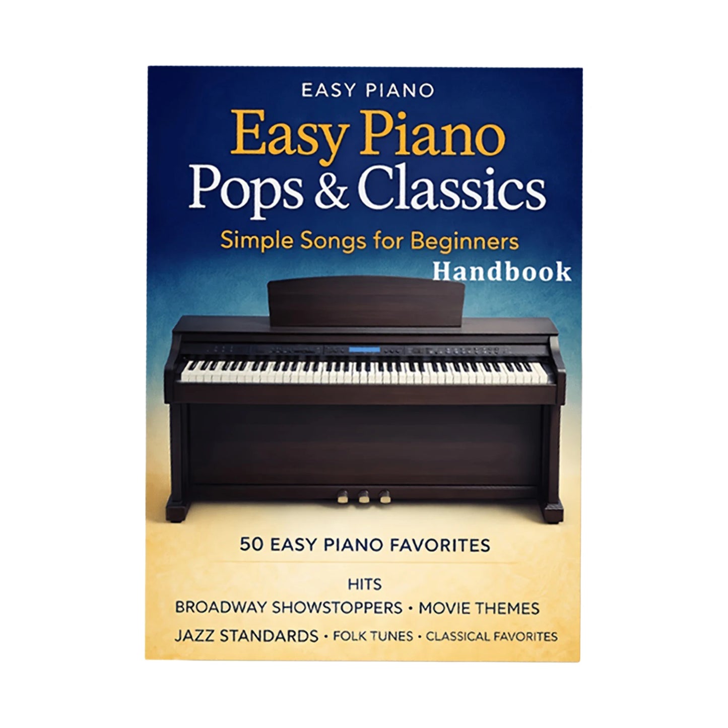 Piano Sheet Music Book for Beginners with Easy Classical Pieces Staff and Simplified Notation for Music Learners and Teaching
