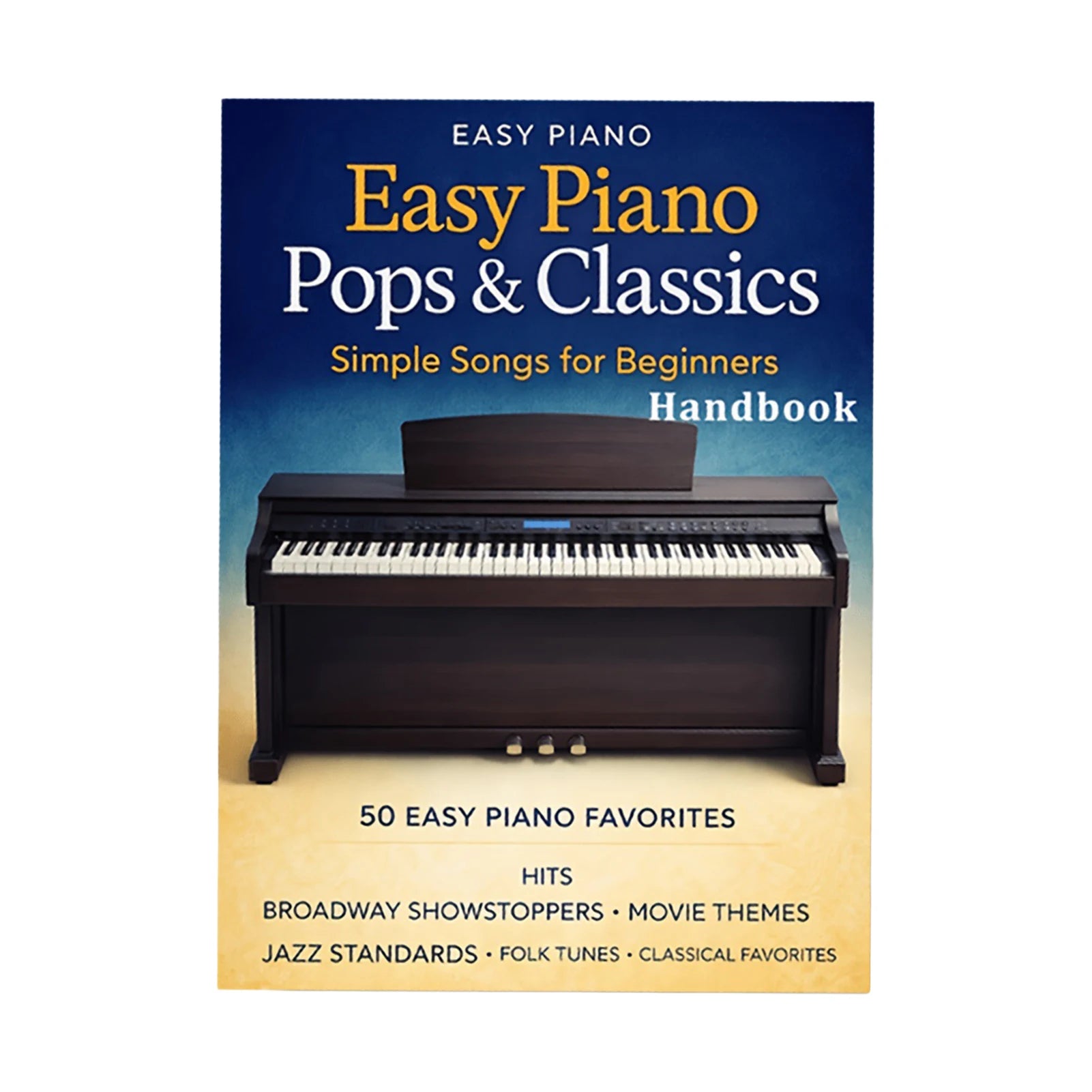 Piano Sheet Music Book for Beginners with Easy Classical Pieces Staff and Simplified Notation for Music Learners and Teaching