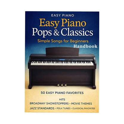 Piano Sheet Music Book for Beginners with Easy Classical Pieces Staff and Simplified Notation for Music Learners and Teaching